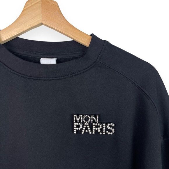 H&M Mon Paris Embellished Graphic Sweatshirt - Picture 10 of 12